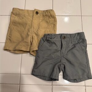 Cat & Jack Kids Two-Pack Shorts in Tan and Gray